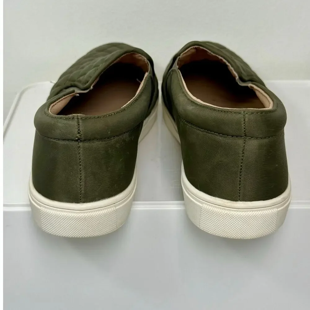 A New Day Reese Quilted Slip-On Sneakers Green Size 8